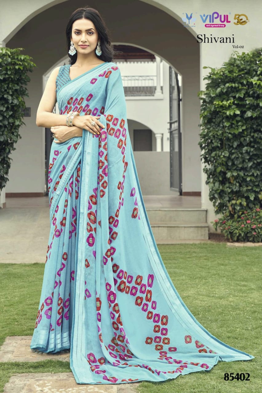 Shivani Vol 2 By Vipul Georgette Saree Exporters In India